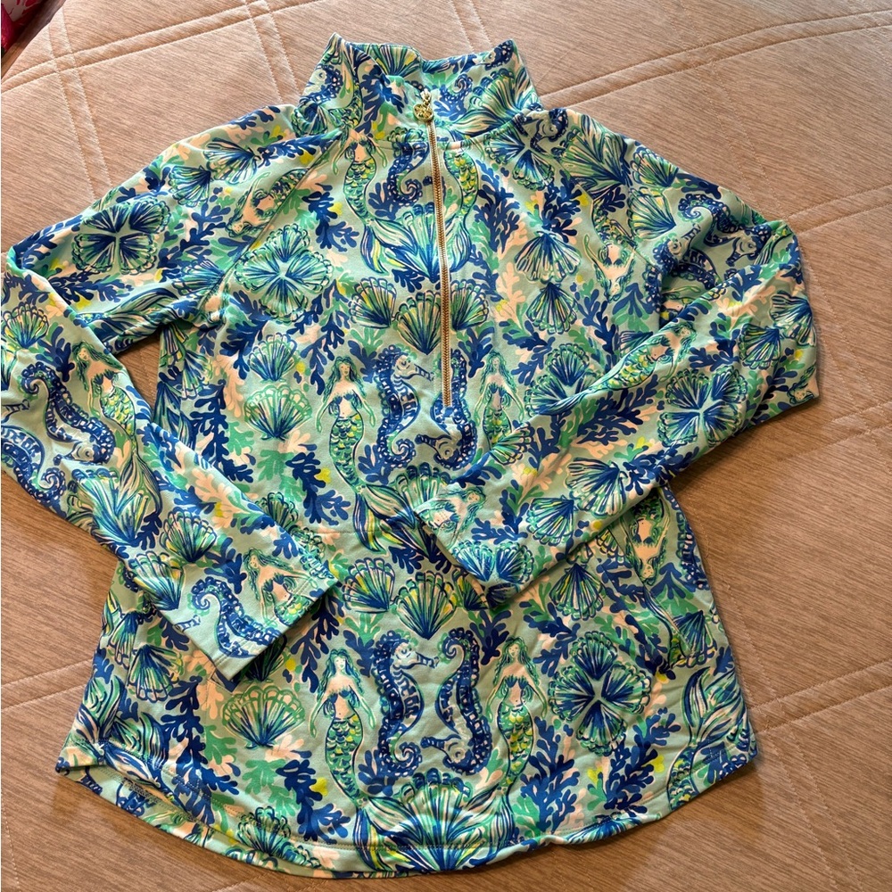 Lilly Pulitzer mermaid jacket popover
